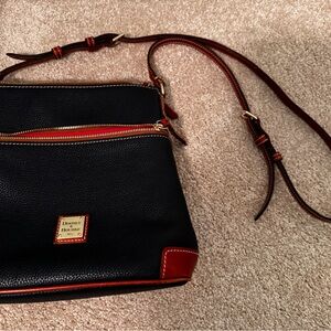 Dooney & Bourke midnight blue pebble grain Crossbody Bag